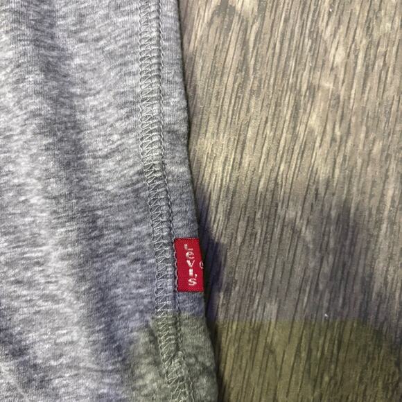 Levi's Men’s Charcoal and Black Long Sleeve Raglan Relaxed Fit Tee Size XL - Picture 3 of 7